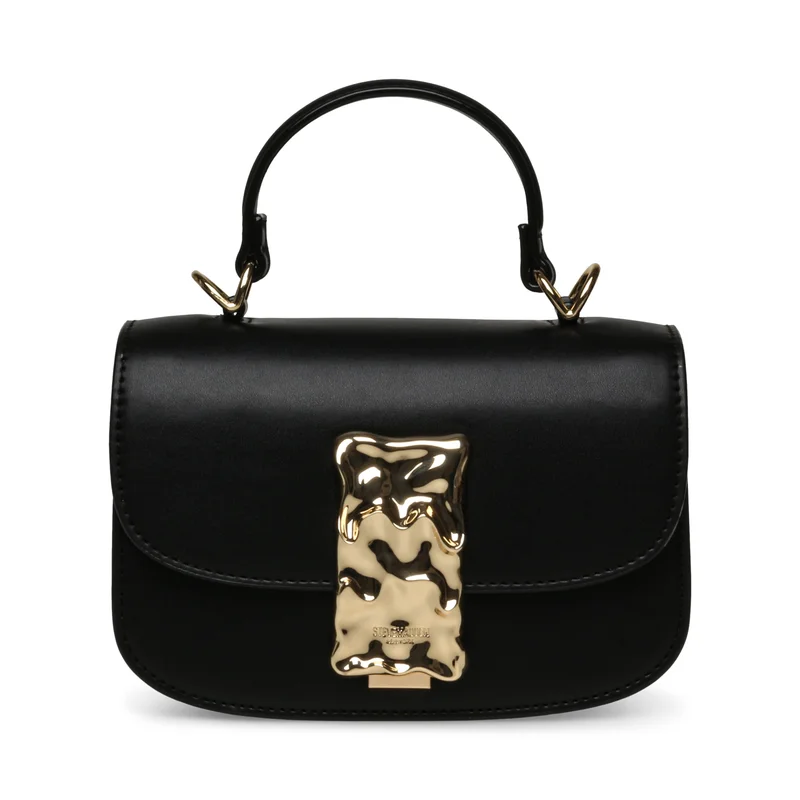 ستيف مادن Steve madden inque women's black/gold clutch